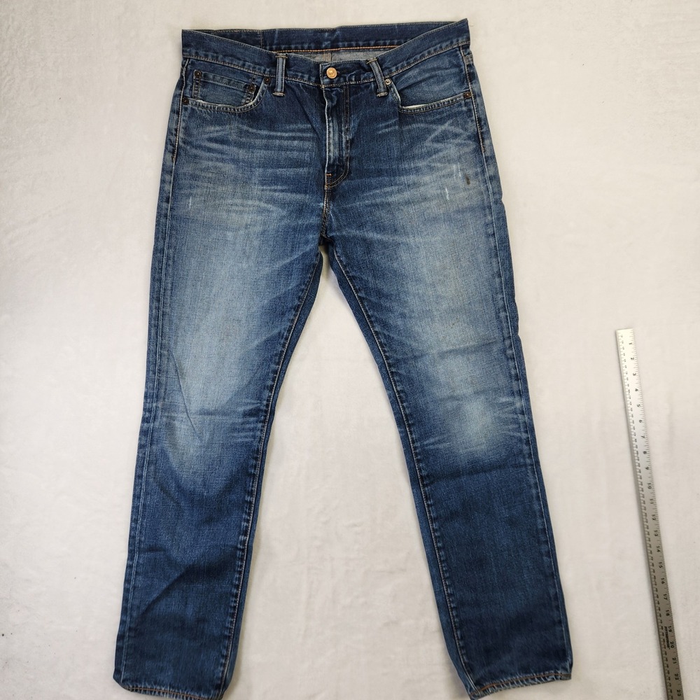 Levis 511 Slim Fit Jeans Mens 36x32 Blue Medium Wash Vintage Y2K 100% Cotton